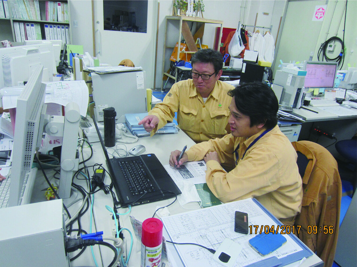 Hands-on training in Japan for national staff