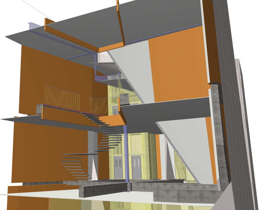 Three-dimensional drawings using BIM