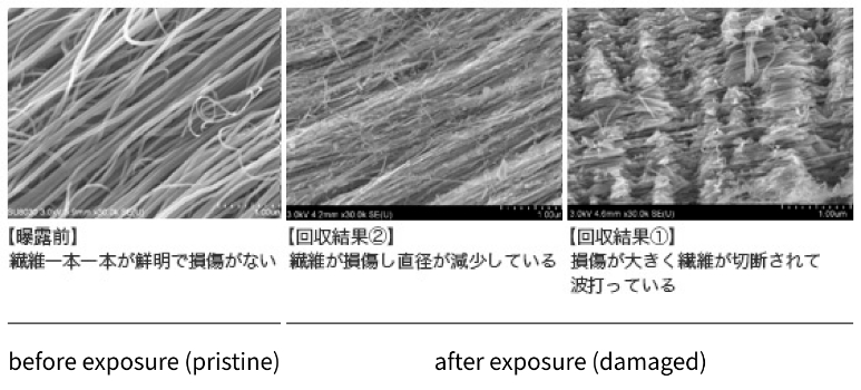 Damage of carbon nanotube