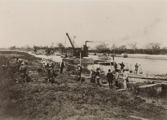 proyek pembangunan pelabuhan kota Osaka (proyek selesai pada tahun 1905)