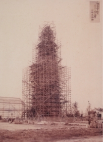 Obayashi Tower, the first wooden structure to be outfitted with an elevator
