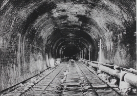 Inside Ikoma Zuido Tunnel