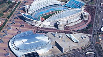 Completes Stadium Australia (Sydney Olympic Main Stadium) (Asia-Pacific Regional Headquarters)