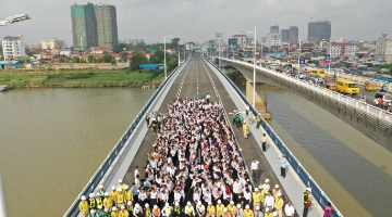 チュルイチョンバー橋（日本橋）補修工事、カンボジア　チュルイ・チョンバー橋改修工事