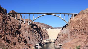 Completes the Colorado River Bridge, part of the Hoover Dam Bypass Project  (North American Regional Headquarters)