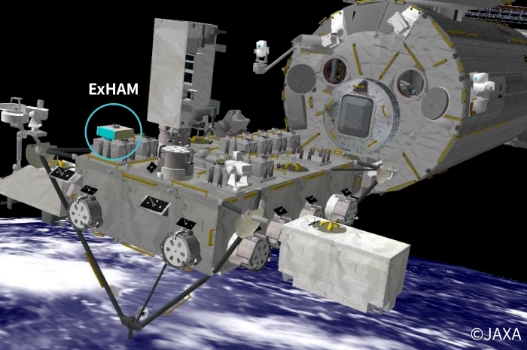 ExHAM (Exposed Experiment Handrail Attachment Mechanism): อุปกรณ์ทดลองอย่างง่ายในสภาพแวดล้อมในอวกาศ
