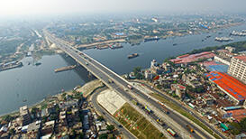 バングラデシュでカチプール、メグナ、グムティの3橋が完成