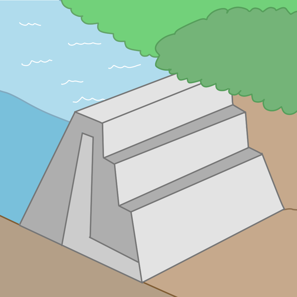 Homogeneous earthfill dam