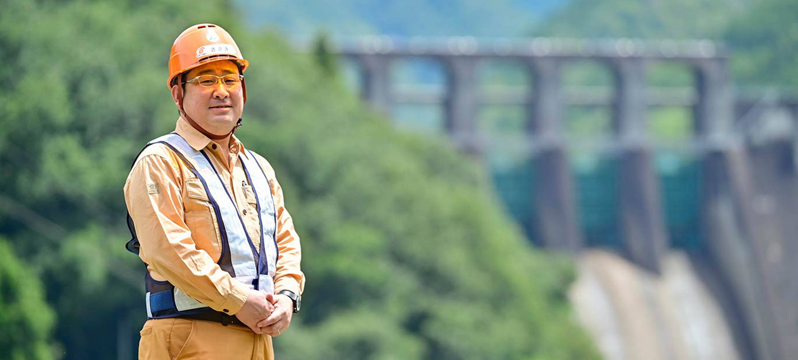Director of Shin-Maruyama Dam JV Construction Office Keiji Sasaki