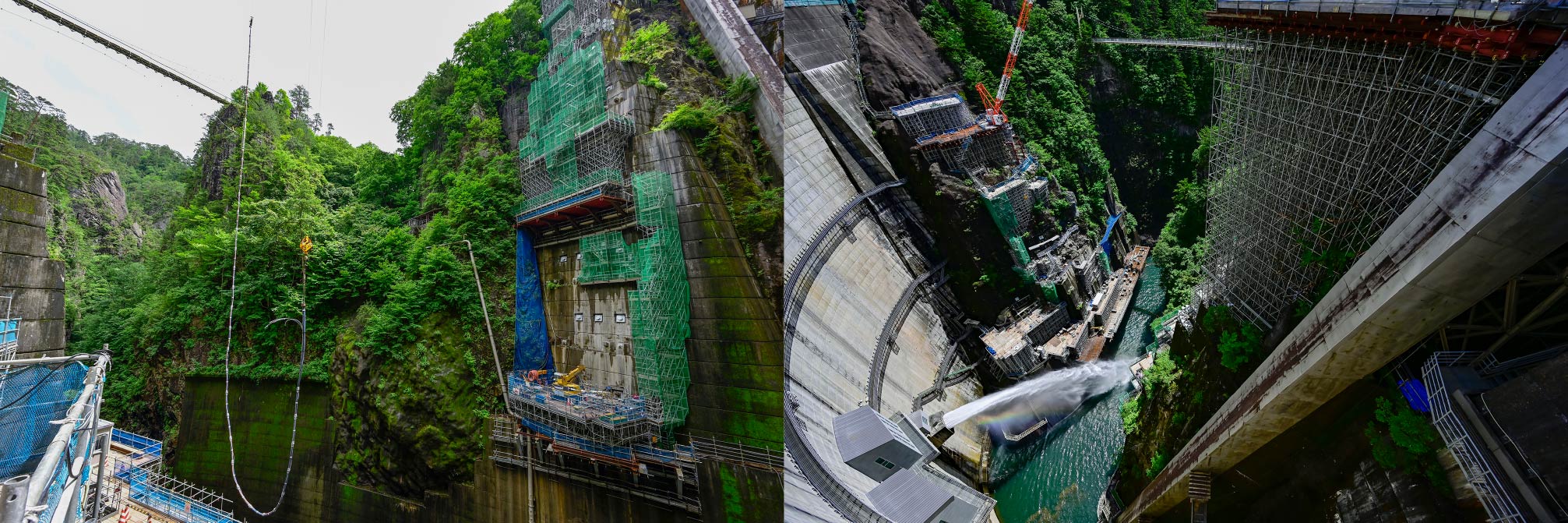 Example of bedrock PS anchor: Go to the Kawamata Dam reinforcement work