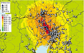 Simulation of heavy rainfall disaster