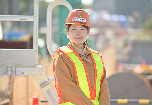 Civil Engineer, Nanbu Mainline Shield Construction Office Akari TAKADA