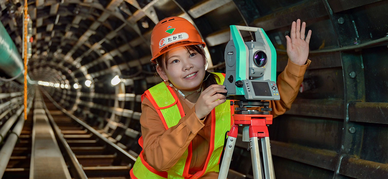 Civil Engineer, Nanbu Mainline Shield Construction Office Akari TAKADA