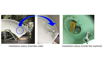 Physical property measurment system for excavated soil in the chamber