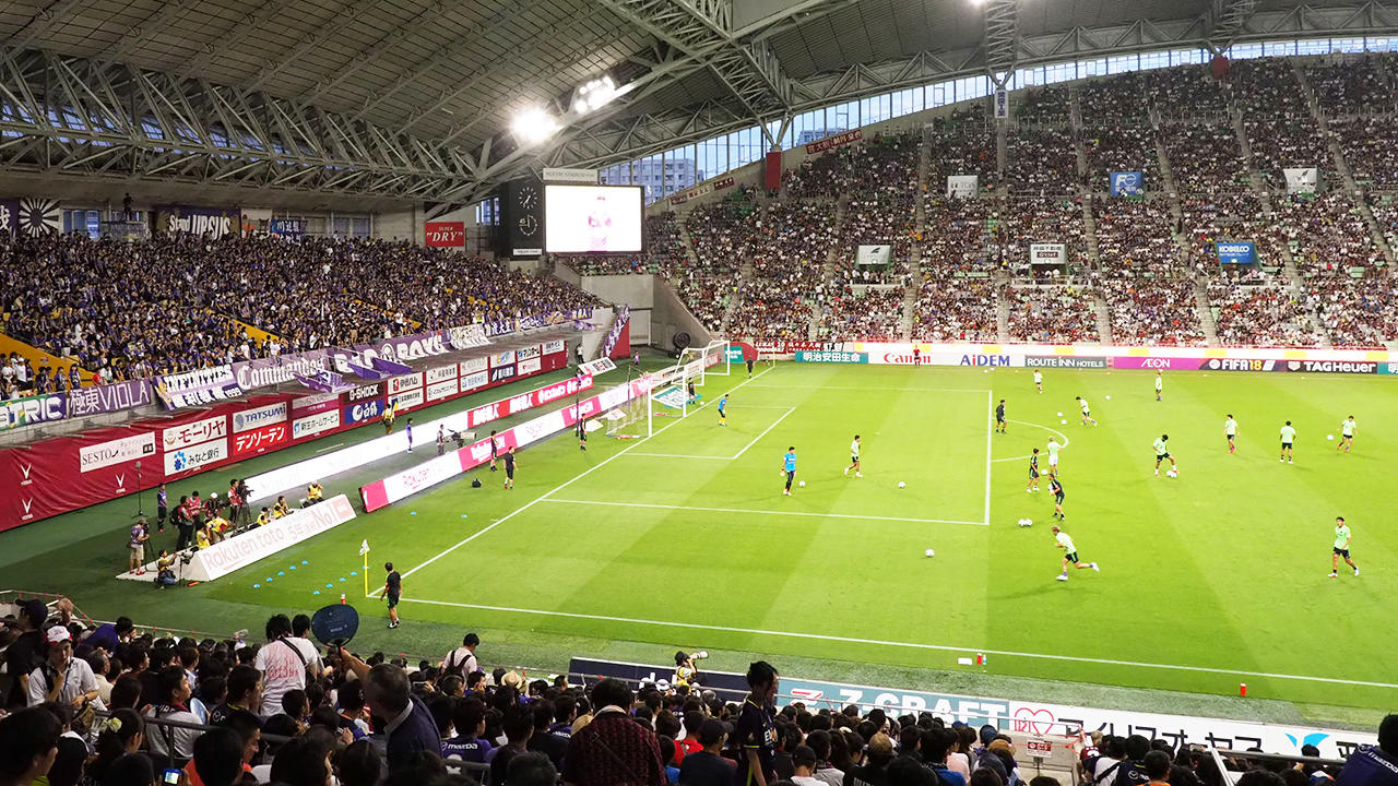 ヴィッセル神戸のホームゲームが行われるノエビアスタジアム神戸