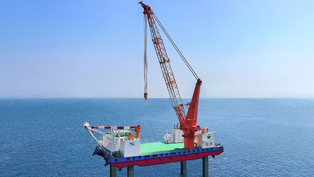  2024年おすすめのアイテム満載 洋上風力発電所の建設を目的としたSEP「柏鶴（はっかく）」が アクセサリー