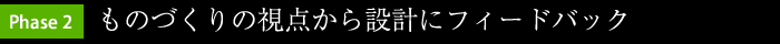 [PHASE2] ものづくりの視点から設計にフィードバック