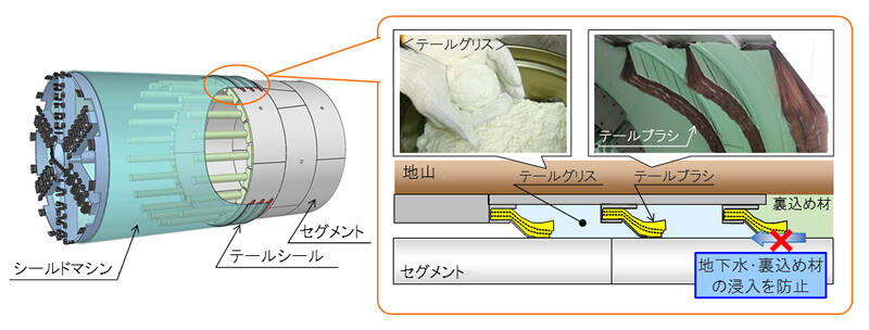 テールシール構造図