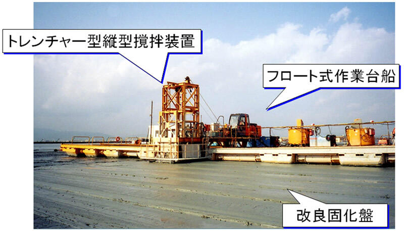 V-MIXING工法の施工機械