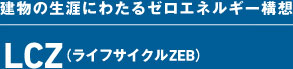 エネルギーの年間収支ゼロ　LCZ （ライフサイクルZEB）