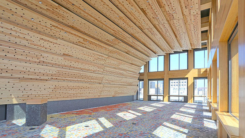 日本初の高層純木造耐火建築物「Port Plus®」（次世代型研修施設）が完成