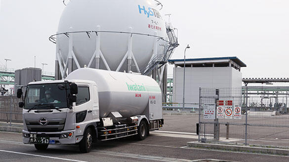 水素発電にオーストラリアから輸送した水素を使用