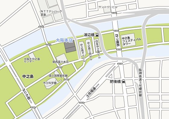 5月7日に移転する大阪本店ご案内図