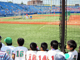 大林組　プロ野球公式戦に少年野球チームを招待