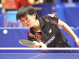 大林カップ・第17回ジャパントップ12卓球大会に出場予定の谷岡あゆか選手。全日本選手権のジュニア女子部門で初優勝を飾りました。