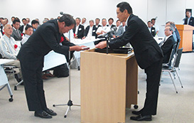 今回で81回目の開催となった、大阪本店協力会社優良職長および優良社員表彰式