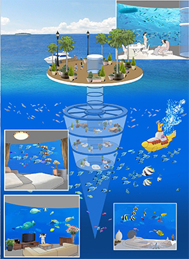 魚を見ながら暮らす「ちゅららハウス」 