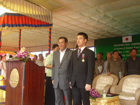 カンボジア王国から勲章を授与