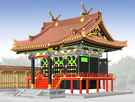江戸期の随筆『甲子夜話』に「久能山、日光山と並ぶ東照宮」と記された常磐神社。戊辰戦争の際に焼失し、再建された社殿を新たに建て替えます