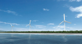 秋田県三種町で取り組む風力発電事業