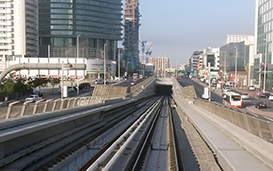 Cut and cover tunnel near BurJuman Station