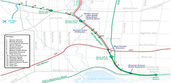 ウエストントンネル建設工事　路線図