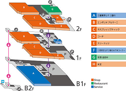 oak omotesando（オーク表参道）フロアマップ