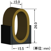 光AEセンサーの形状と寸法