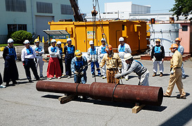 玉掛作業の安全や玉掛用具の点検・整備を実際に行いながら学びます