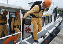 船舶による人員輸送訓練