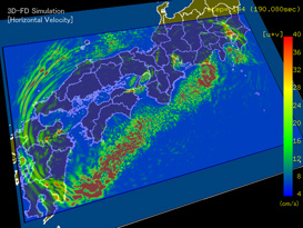 南海トラフ地震発生時の地震動予測