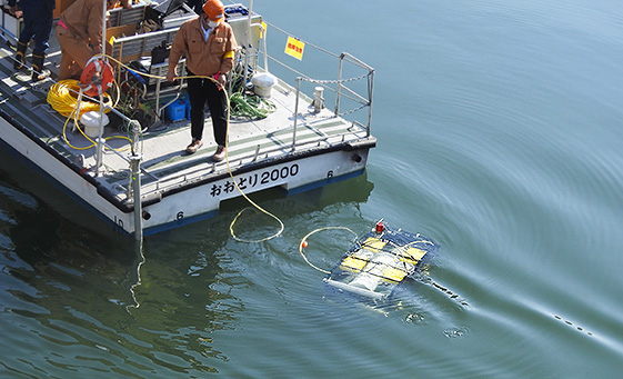 水中インフラ点検ロボット ディアグTM