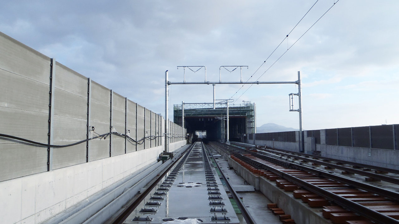 北海道新幹線木古内 きこない 駅および高架橋 実績 大林組